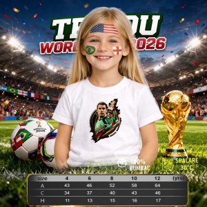 Tricou Manuel Neuer Germany World Cup Fifa 2026, din bumbac 100%, tricou alb, Copii | Dama | Barbat - Img 4