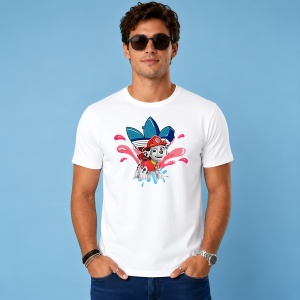 Tricou Marshall Patrula Catelului Logo Splash Urban Kids Style, din bumbac 100% Copii | Dama | Barbat - Img 2