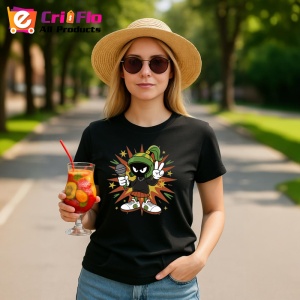 Tricou Marvin the Martian hip-hop cu microfon Copii | Dama | Barbat - Img 16