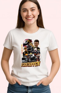 Tricou Max Verstappen Colaj Cu Echipa Red Bull Formula 1, Copii | Dama | Barbat - Img 4