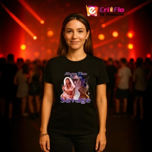 Tricou Megan Thee Stallion - Savage, muzica Hip-Hop (Gangsta Rap), Dama | Barbat | Copii, Culoare Negru - Img 11