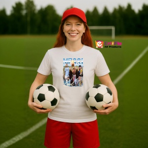 Tricou Messi Argentina Chapion All Time - Copii | Dama | Barbat - Img 2