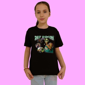 Tricou MF DOOM - Green Mask, muzica Hip-Hop / Drill, Dama | Barbat | Copii, Culoare Negru - Img 2