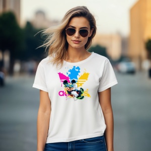 Tricou Mickey Relax Adas Tricou Alb - Copii | Dama | Barbat - Img 9