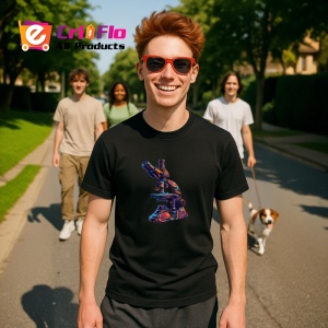 Tricou Microscop modern colorat in nuante inchise Copii | Dama | Barbat, culoare negru - Img 5