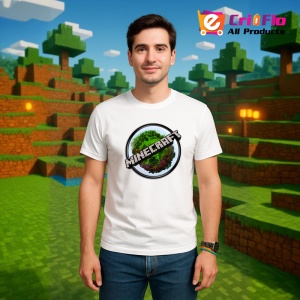 Tricou Minecraft Insula Rotunda Tricou Alb Copii | Dama | Barbat