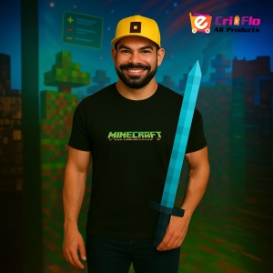 Tricou Minecraft Logo Minecraft Tricou Negru Copii | Dama | Barbat - Img 5