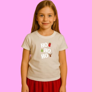 Tricou Minimal Christmas Icons, din bumbac 100% Copii | Dama | Barbat - Img 2