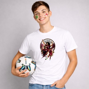 Tricou Mohamed Salah Egypt World Cup Fifa 2026 V6, din bumbac 100%, tricou alb, Copii | Dama | Barbat - Img 3