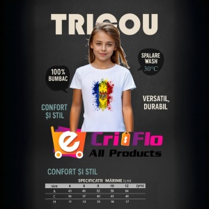 Tricou Moldova Steag Splash Art, Copii | Dama | Barbat - Img 8