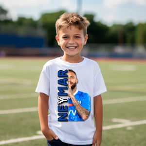 Tricou motivational personalizat pentru copii Neymar Jr - Img 2