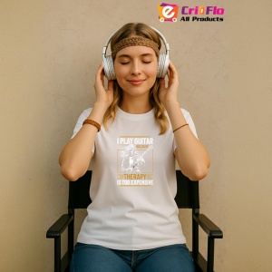 Tricou Music Is Therapy Desen Creion, Copii | Dama | Barbat - Img 11