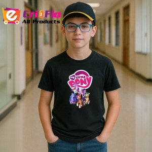 Tricou My Little Pony ponei magici in prietenii si aventuri colorate, Copii | Dama | Barbat , tricou negru - Img 5