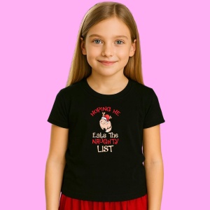 Tricou Naughty List Santa, din bumbac 100% Copii | Dama | Barbat - Img 2