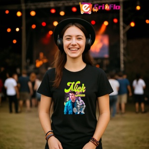 Tricou Nick Jonas, muzica Hip-Hop / Trap, Dama | Barbat | Copii, Culoare Negru - Img 5