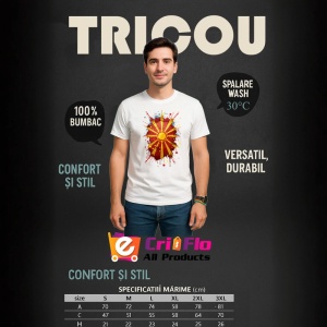 Tricou North Macedonia Steag Splash Art, Copii | Dama | Barbat - Img 6