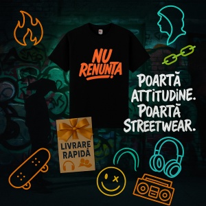 Tricou Nu renunta Negru, Copii | Dama | Barbat - Img 10