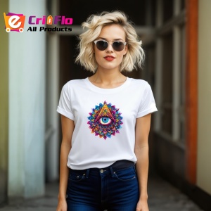 Tricou ochi mandala echilibru roz albastru, Copii | Dama | Barbat - Img 11