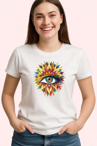 Tricou ochi mandala floare soare radianta, Copii | Dama | Barbat - Img 4