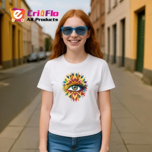 Tricou ochi mandala floare soare radianta, Copii | Dama | Barbat - Img 9