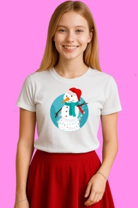 Tricou Om De Zapada Pe Fundal Albastru, din bumbac 100%, tricou alb, Copii | Dama | Barbat