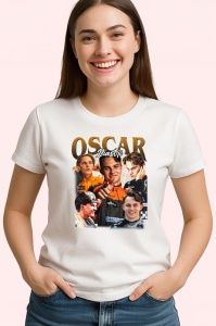 Tricou Oscar Piastri Poster Colaj Echipa Mclaren Portret Formula 1, Copii | Dama | Barbat - Img 4