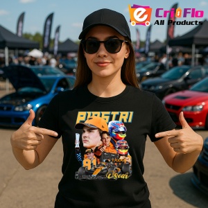 Tricou Oscar Piastri Poster Masina Echipa Mclaren Formula 1, Copii | Dama | Barbat - Img 7