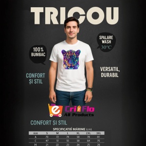 Tricou Pantera colorata in stil pop art Copii | Dama | Barbat - Img 7