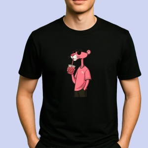 Tricou Pantera Roz Negru, Copii | Dama | Barbat - Img 2