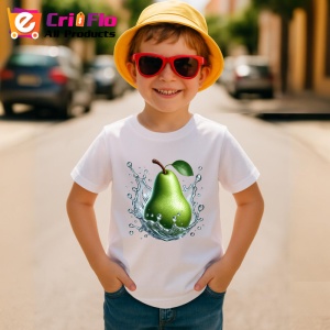 Tricou Para verde in splash cristalin, Fructe, Copii | Dama - Img 3