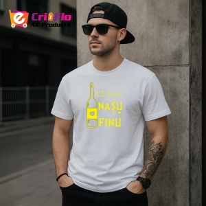 Tricou Parca Altfel Intra Vinul Cand E Nasu Si Cu Finu, din bumbac 100%, tricou alb, Dama | Barbat - Img 3