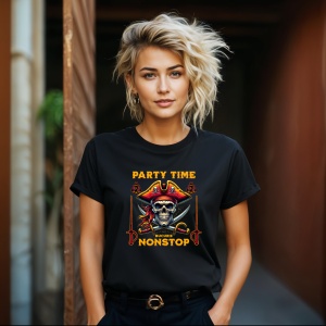 Tricou Party time nonsdtop Negru, Copii | Dama | Barbat - Img 12