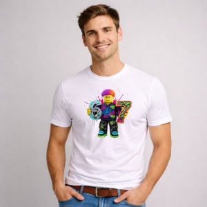 Tricou Paste 67 Roblox Boy Graffiti Drip Urban Splash Style, din bumbac 100%, tricou alb, Copii | Dama | Barbat - Img 2