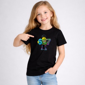 Tricou Paste 67 Roblox Boy Neon Drip Graffiti Outfit, din bumbac 100%, tricou negru, Copii | Dama | Barbat - Img 2