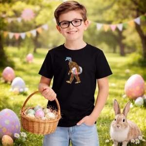 Tricou Paste Bigfoot Paste Ou Colorat Amuzant, din bumbac 100%, tricou negru, Copii | Dama | Barbat - Img 5