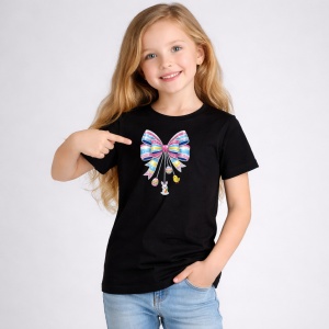 Tricou Paste Fundita Mare Pastel Rainbow Decor Elegant, din bumbac 100%, tricou negru, Copii | Dama | Barbat - Img 2