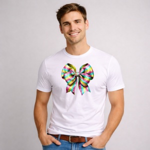 Tricou Paste Fundita Rainbow Colorata Stil Easter Vibrant, din bumbac 100%, tricou alb, Copii | Dama | Barbat - Img 2