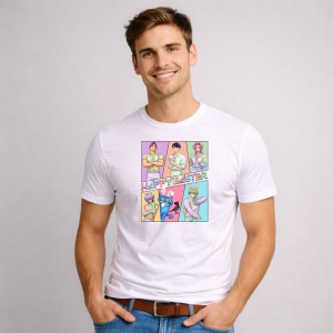 Tricou Paste Happy Easter Kpop Hunters Boys Pastel Style, din bumbac 100%, tricou alb, Copii | Dama | Barbat