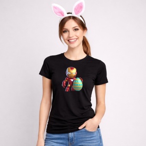 Tricou Paste Iron Man Paste Ou Colorat Decorativ, din bumbac 100%, tricou negru, Copii | Dama | Barbat - Img 3