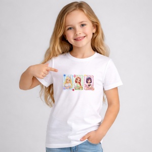 Tricou Paste Kpop Girls Portrete Pastel Aesthetic, din bumbac 100%, tricou alb, Copii | Dama | Barbat - Img 2