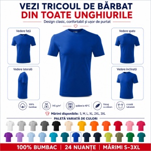 Tricou pentru Bărbați Elegant – 100% Bumbac -132 - Img 7