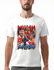 Tricou pentru bărbați - William Saliba - Arsenal, Talent Tânăr, Premier League