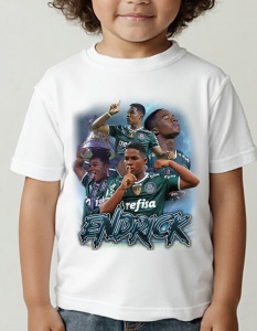 Tricou pentru copii - Endrick - Tânără Speranță, Palmeiras, Fotbalist Brazilian - Img 2