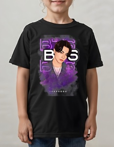 Tricou pentru copii - K-POP - Jungkook BTS - Outfit de scenă, tricou stilat, Jungkook look. - Img 2