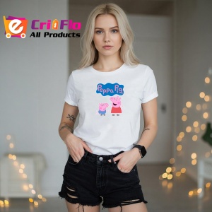 Tricou Peppa Pig purcelusa roz in aventuri zilnice cu familia, Copii | Dama | Barbat - Img 10