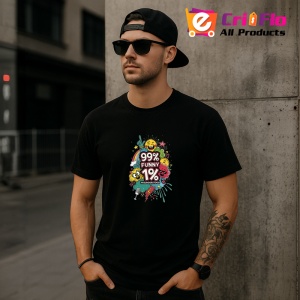 Tricou Percent 99 Funny 1 Percent Misunderstood, Copii | Dama | Barbat, culoare negru