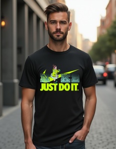 Tricou personalizat pentru barbati din bumbac 100% - Anime Girl Sports - Just Do It