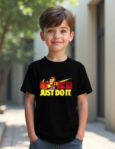Tricou personalizat pentru copii din bumbac 100% - SpongeBob - Just Do It - Img 2