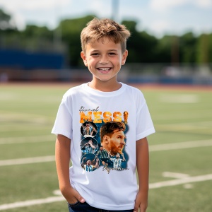 Tricou personalizat pentru copii Lionel Messi Argentina - Img 7