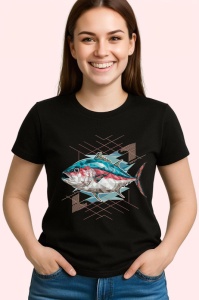 Tricou Peste Ton Poligon Ilustratie, Copii | Dama | Barbat, culoare negru - Img 4